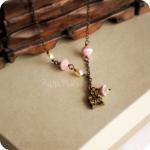 Castle Charm necklace vintage style..