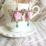 Rosa Silvana, Butterfly Earrings -..
